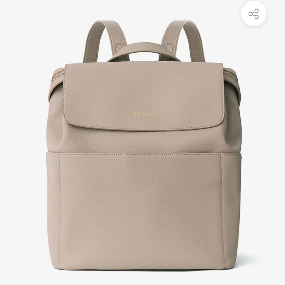 Mina Baie Kinney Vegan Backpack, Sand